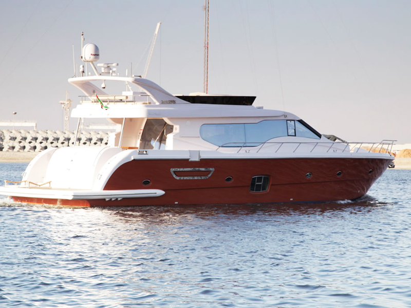 80ft Dubai Marine Orange 