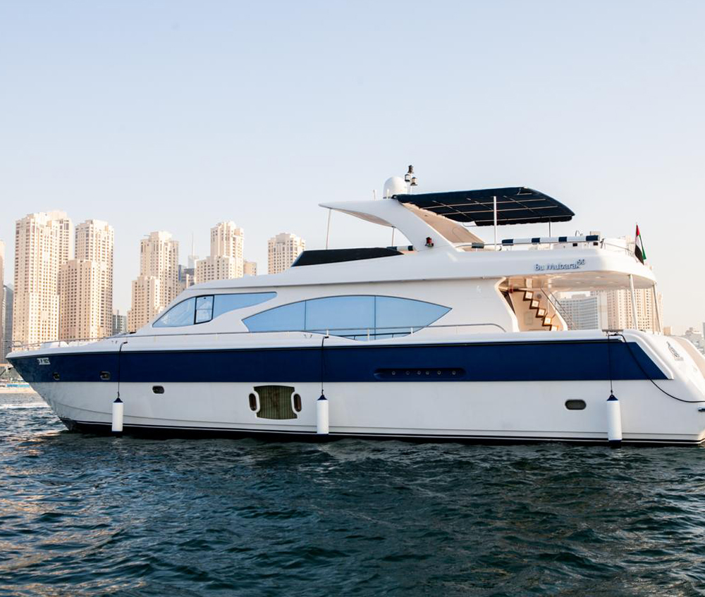 85ft Dubai Marine Blue